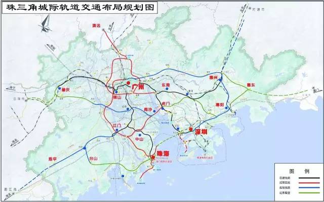 珠三角城轨最新规划图，绿色之旅的心灵宁静探索之路