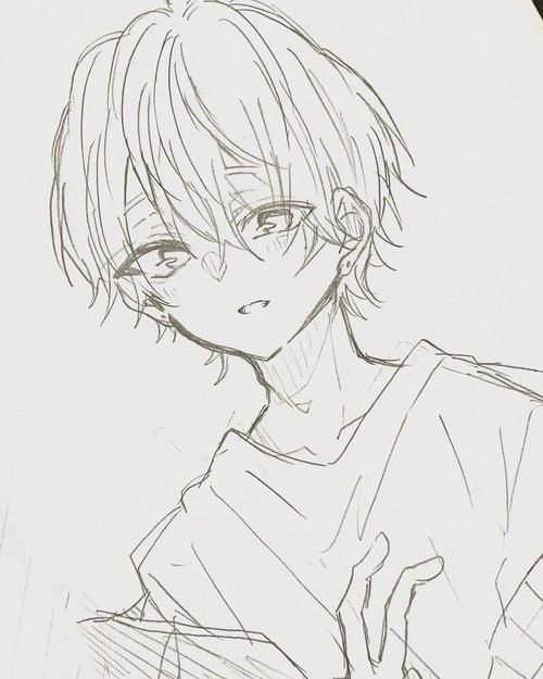 手绘动漫男生,自信与成就感的创作之旅