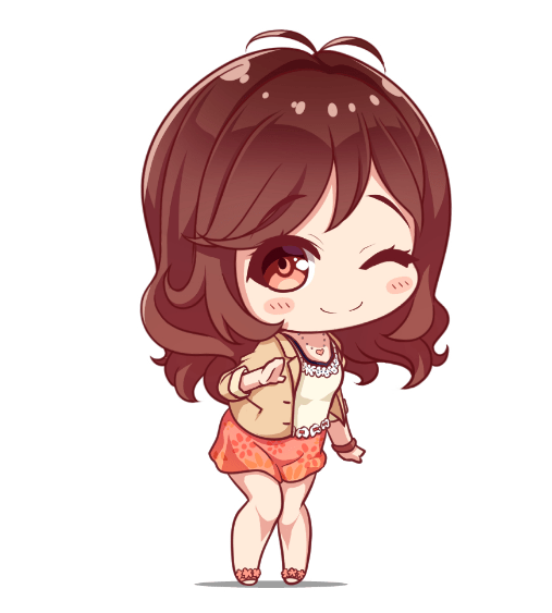 Q版动漫人物的心灵之旅,自然美景的奇幻之旅