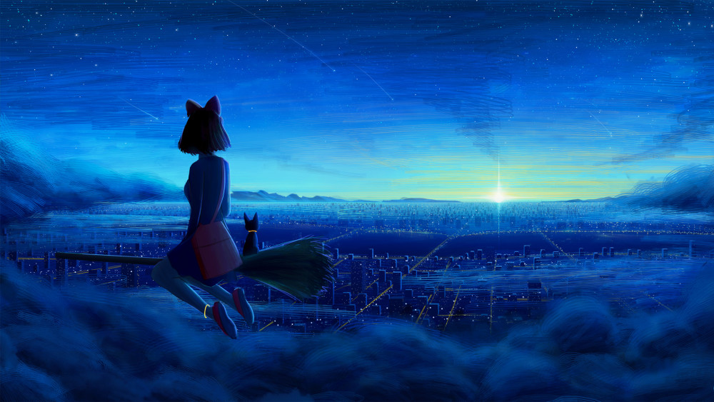 科技与艺术融合下的孤独之美,动漫孤独图片领略新境界